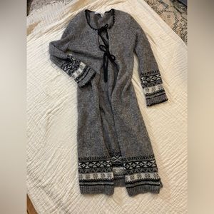 Vintage Wool Duster Cardigan